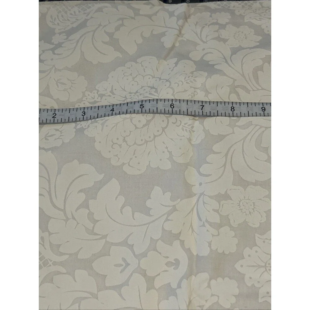 Michael Miller Delovely Damask White Tonal Cotton Quilting Fabric 2.2 Yd X 45
